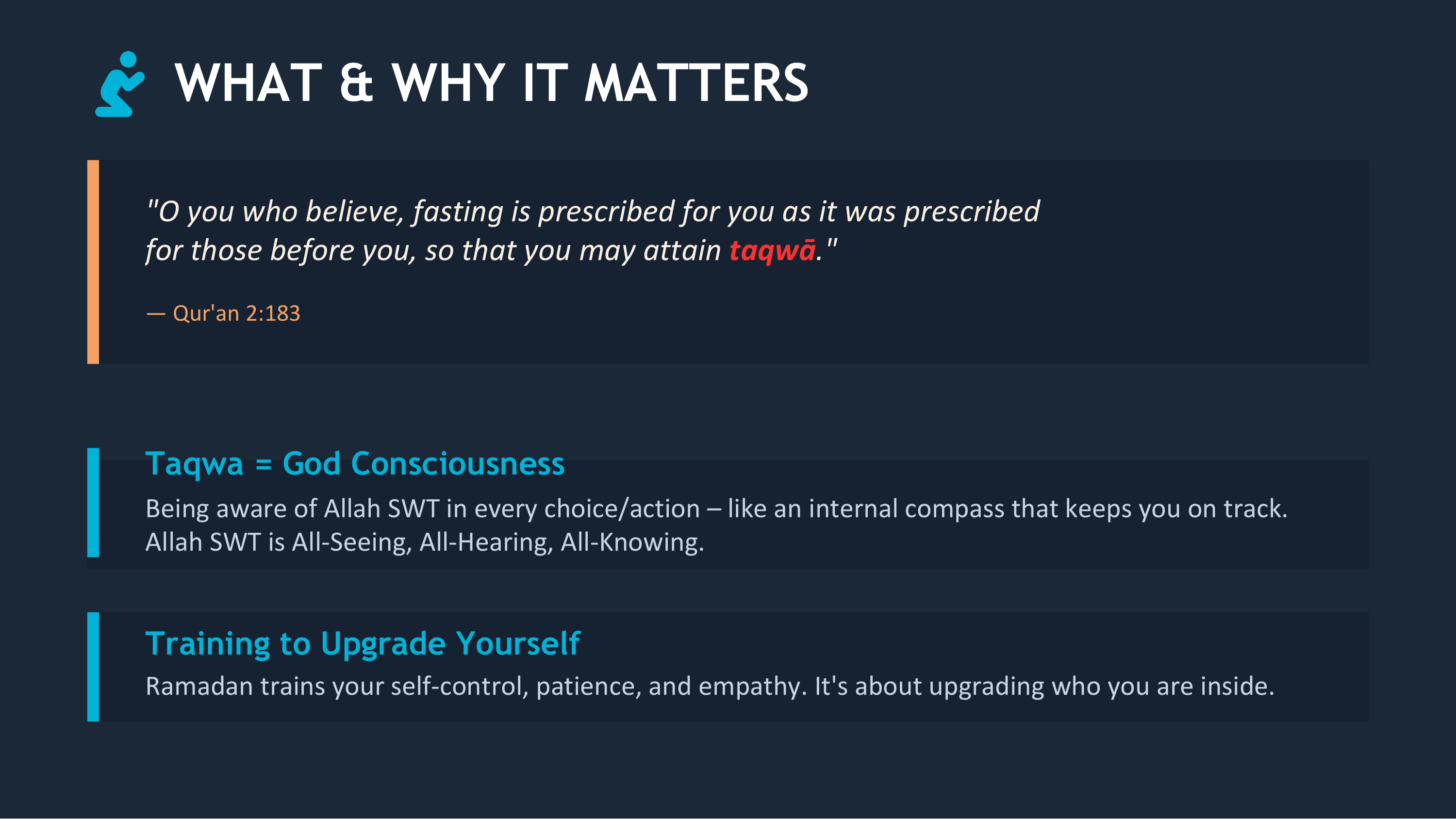 What and Why Ramadan Matters