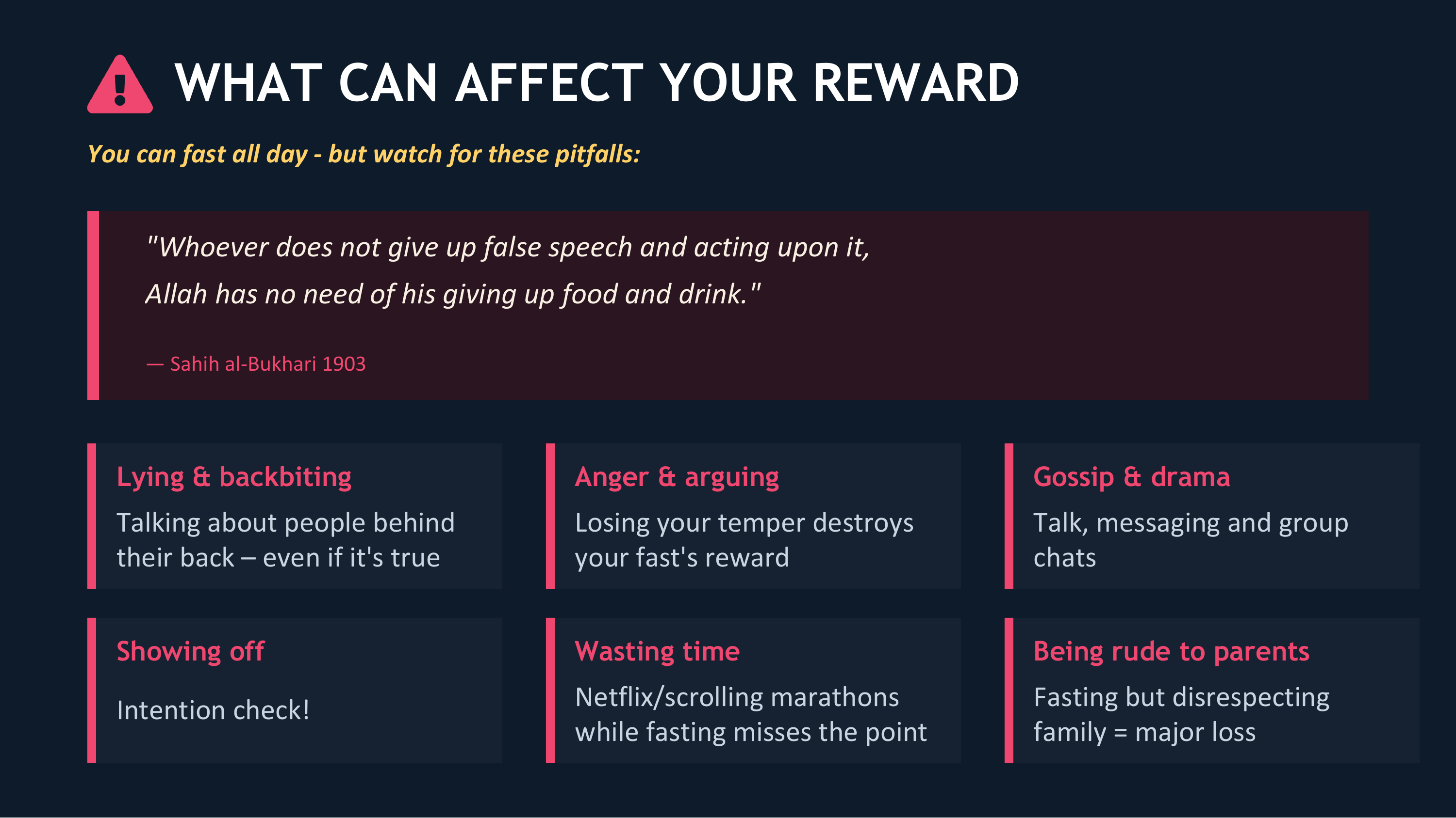 What Can Affect Your Reward